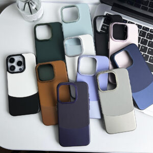 Shockproof Soft TPU Leather Back Cover with Camera Protective Phone Case For iPhone 15 Pro Max 15 Plus 14 13 Pro