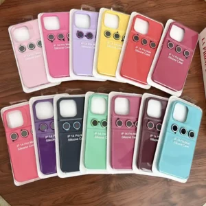 Camera Glass Suit Case for iPhone 15 pro Luxury Shockproof Silicon phone case for iPhone 15 14 13 12